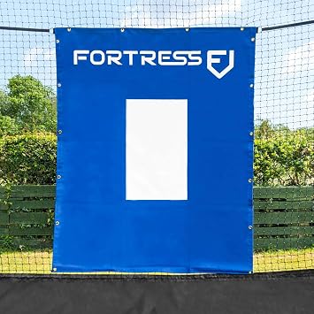 FORTRESS Baseball/Softball Vinyl Net Saver [with Target] 1400gsm | 5ft x 6ft
