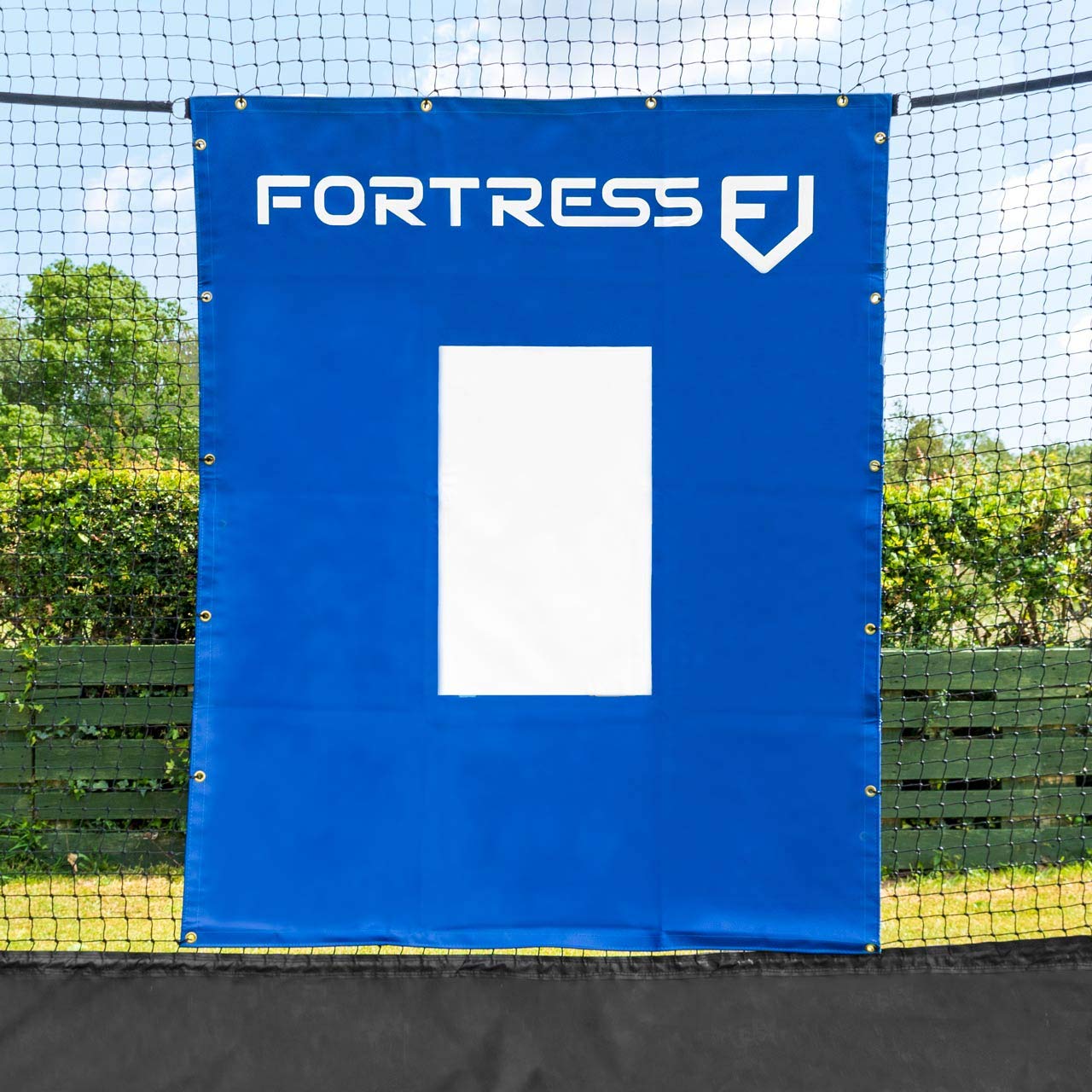 FORTRESS Baseball/Softball Vinyl Net Saver [with Target] – 1400gsm | 5ft x 6ft