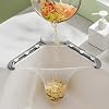 Kitchen Sink Triangle Tri-Holder Filter, Sink Food Catcher, Corner Sink Strainer Basket, Kitchen Leftovers Filter, Sink Garbage Holder with a Triangular Rack and 100 Pcs Large Size Filtering Mesh Bags