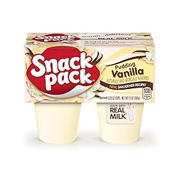 Snack Pack Pie Pudding Cups, Vanilla, Lunchbox Snack, 4 3.25 Ounce