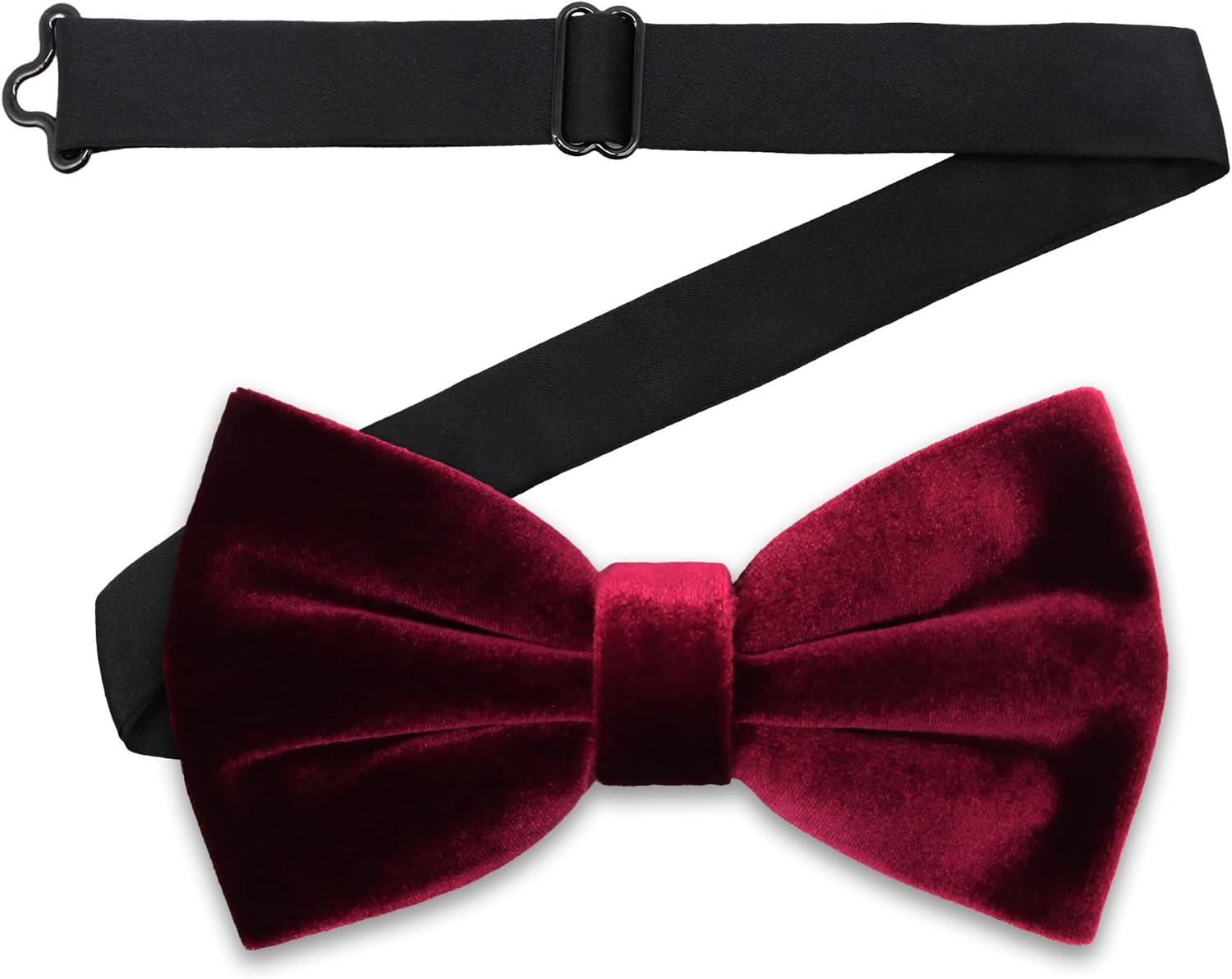 Velvet Bow Ties for Men Solid Color Clip on Bow Tie Formal Vintage Tuxedo Wedding Dinner Celebration