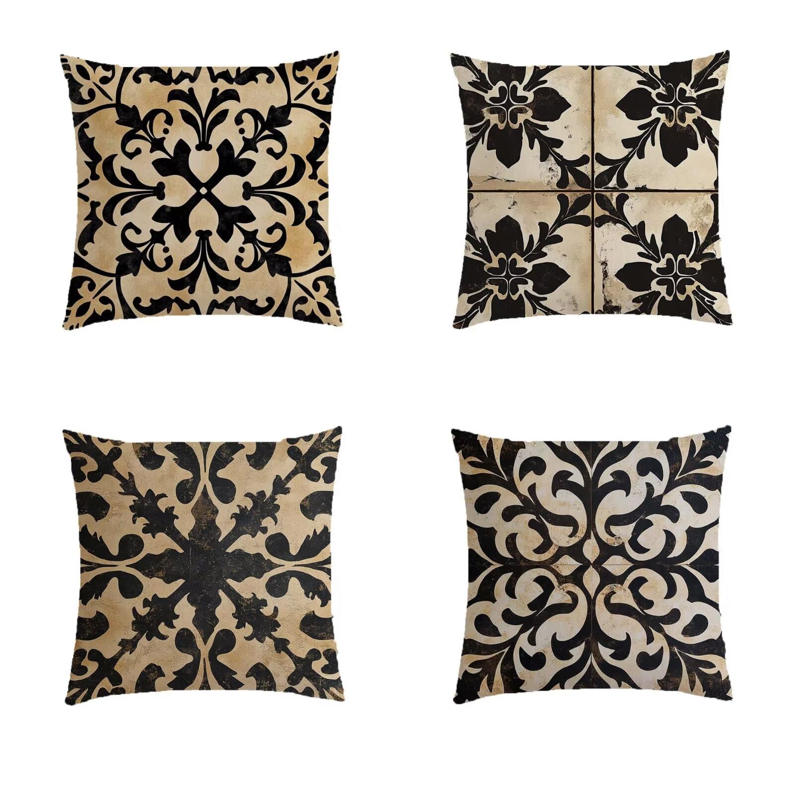 Coussin extérieur mouillé ? Solution avec la housse imperméable bohème 70x70