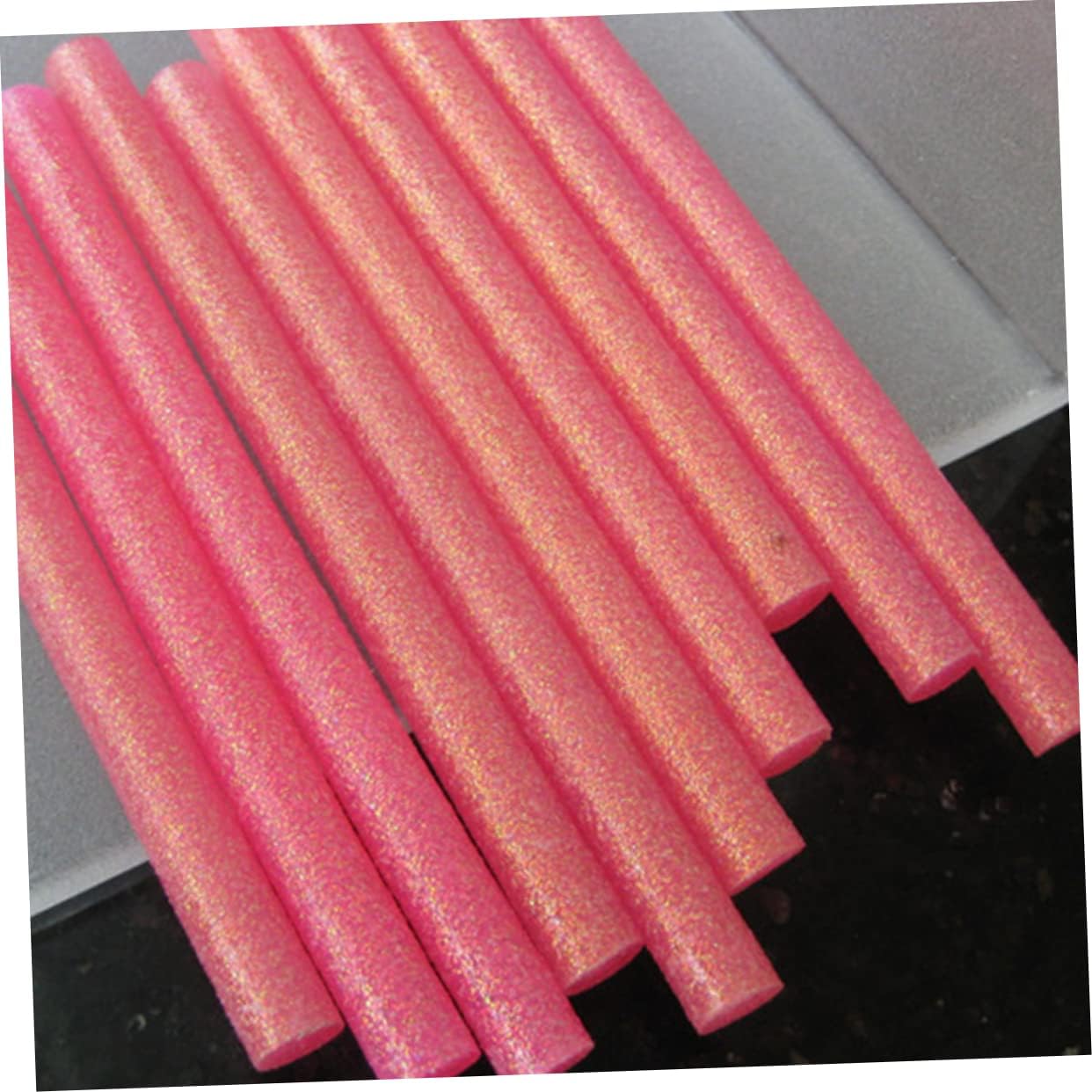 100PCS Colorful Glitter Glue Sticks for Crafts Hot Melt Glitter Strips for DIY Arts Crafts Projects Random Color