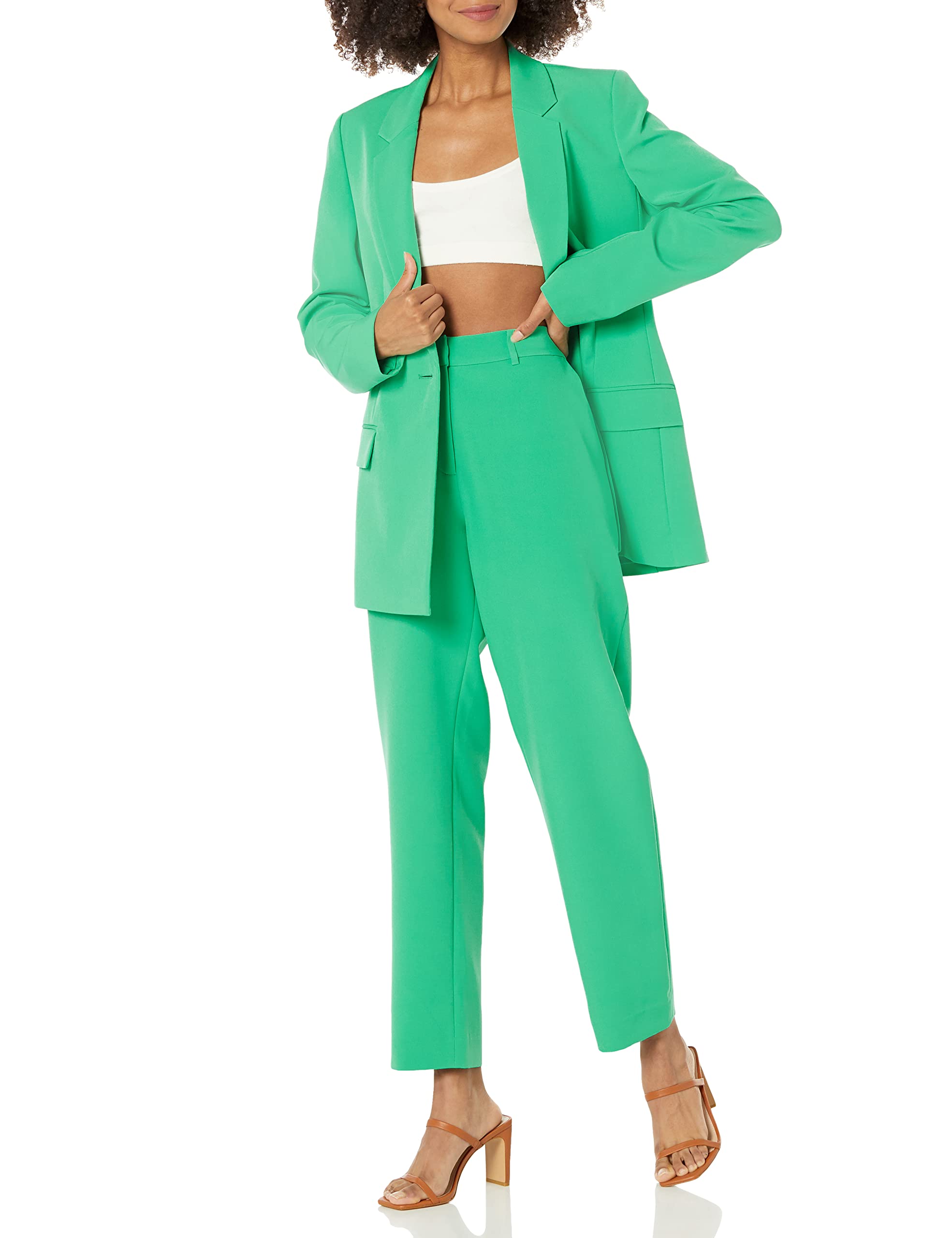 The Drop Women's Abby Flat Front Pant