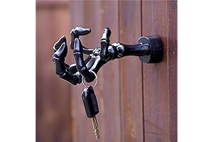 Black Spooky Skeleton Hand Key Holder: Versatile Wall-Mounted Art for Halloween and Everyday Use
