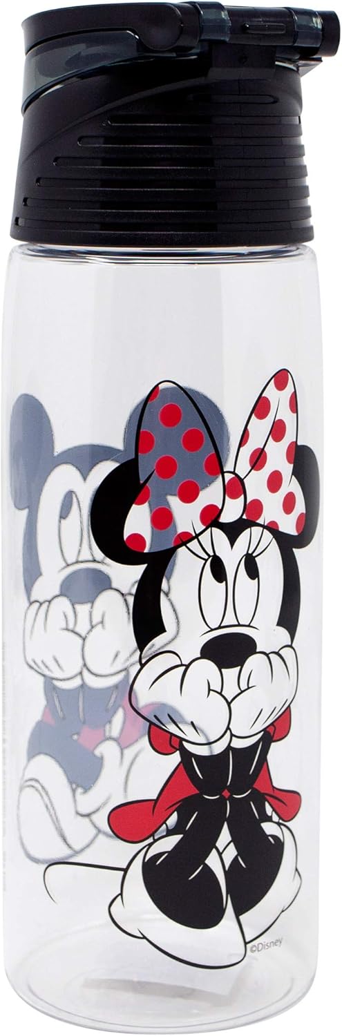 Jerry Leigh Disney Mickey and Minnie Mouse Flip Top Water Bottle - Image 2