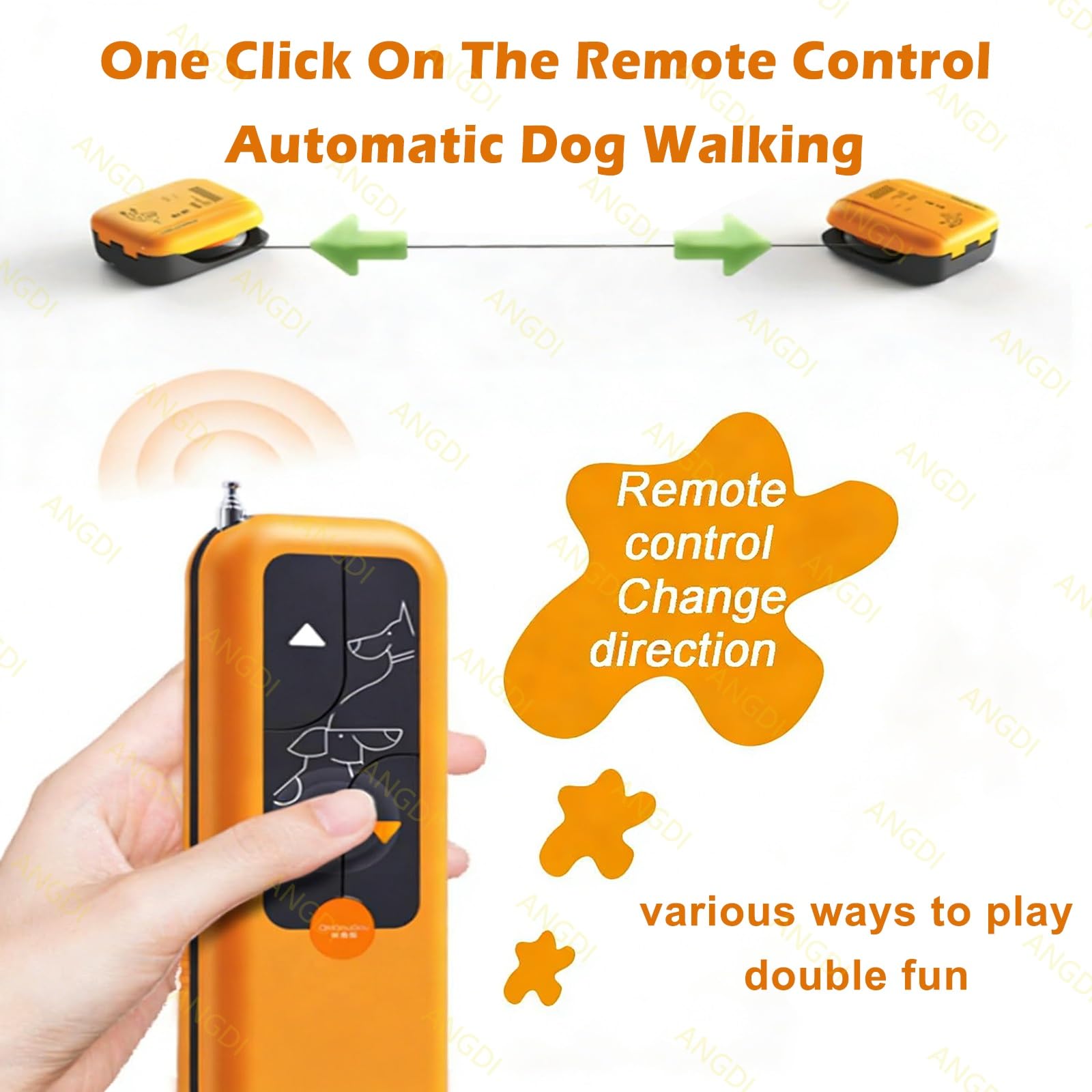 Kit di addestramento per l'agilità del cane, motorizzato per giochi di inseguimento interattivi, velocità regolabile con copertura di 150㎡ per uso interno ed esterno