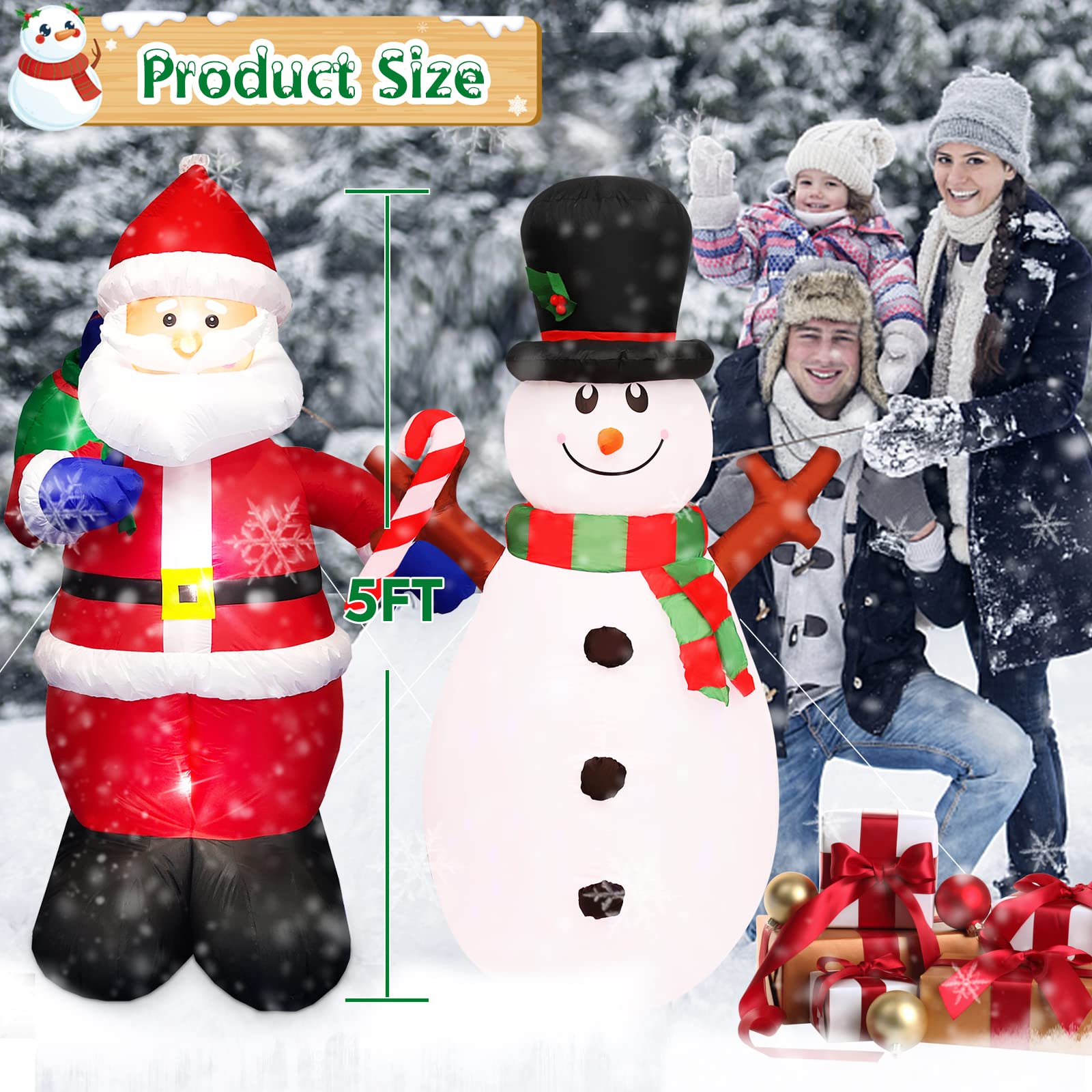 Danxilu 5 FT Inflatable Christmas Decorations - Image 2