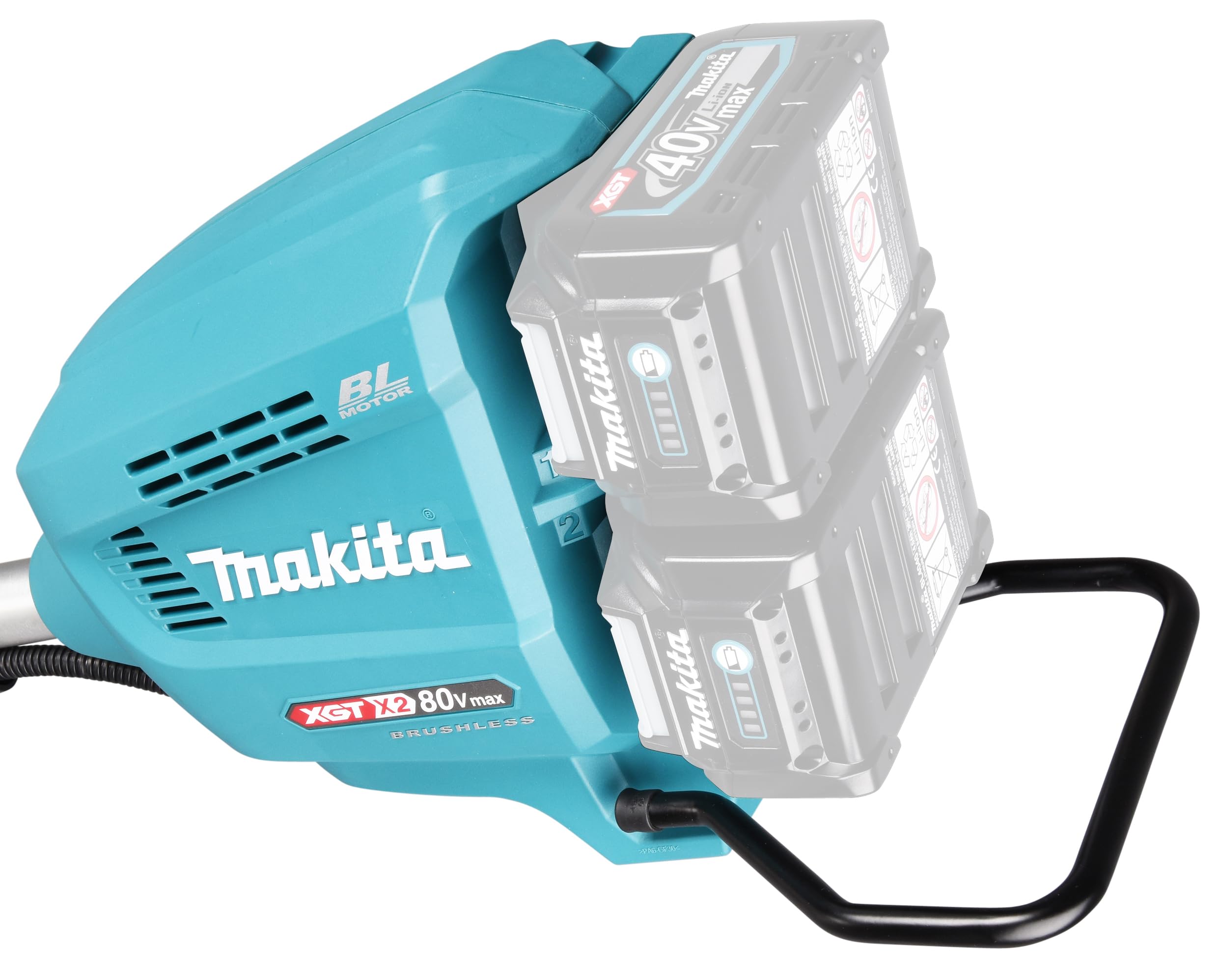 Makita UR012GZ06 - Decespugliatore a batteria, 2 x 40 V max. (senza batterie, senza caricatore)