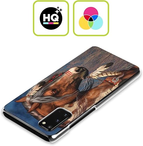 Miniatura 2 de Head Case Designs Funda rígida con licencia oficial de Laurie Prindle Native American War Pony Fantasy Horse compatible con Samsung Galaxy S20 FE 5G