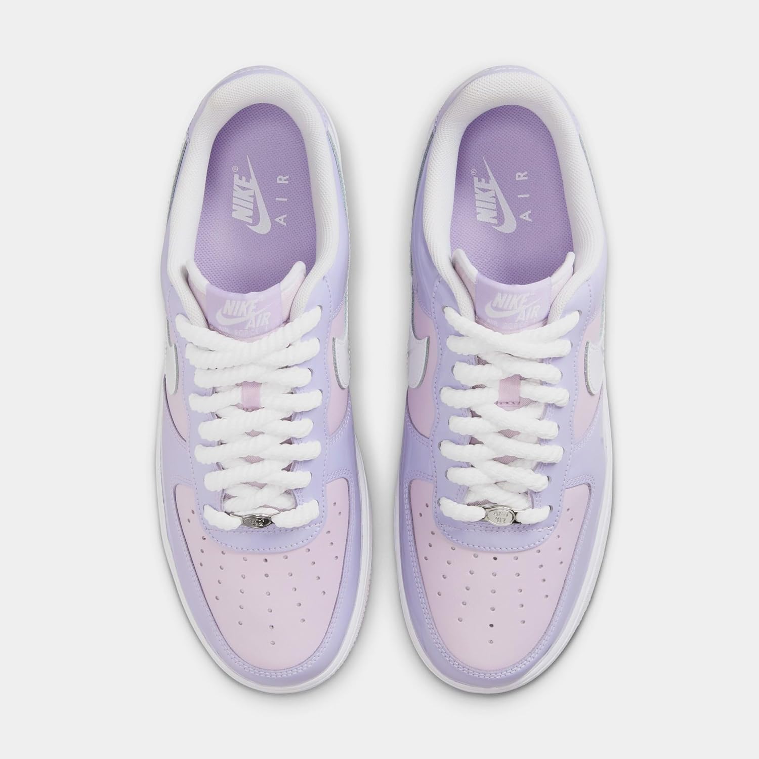Nike Air Force 1 Mens Basketball Shoes (Hydrangeas/White/Doll) Size 14