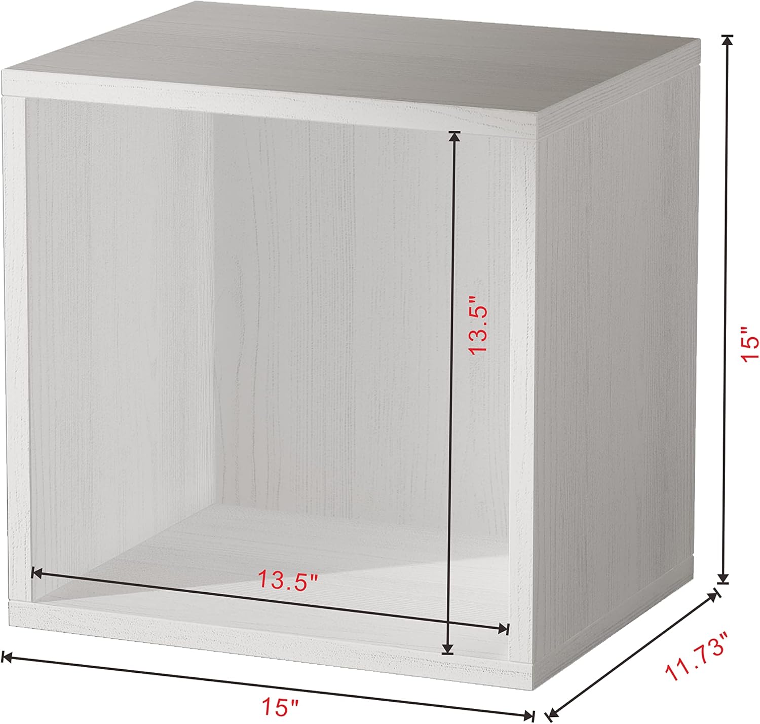 FUSUNBAO Magic DIY Cube Storage Organizer Stackable Cubes for Home Books Clothes Toy-Modular Cubby Storage System-Office Cubical-Bookcase Closet (French Oak,Drawer Cube)