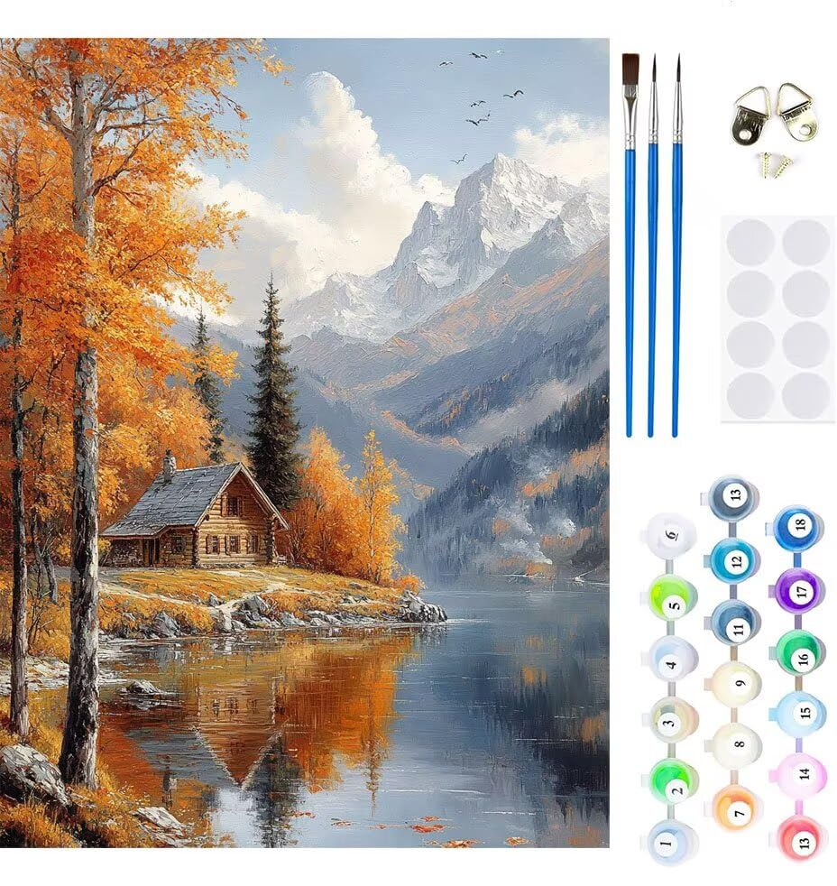Peinture par numéros adulte aigle : apprenez à peindre sans savoir dessiner sur 80x100cm