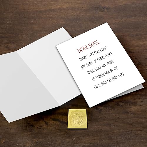 Miniatura 3 de GYYsweetus Tarjeta del día del jefe del grupo, tarjeta del día del jefe feliz de todos nosotros (Wsiendo Boss)