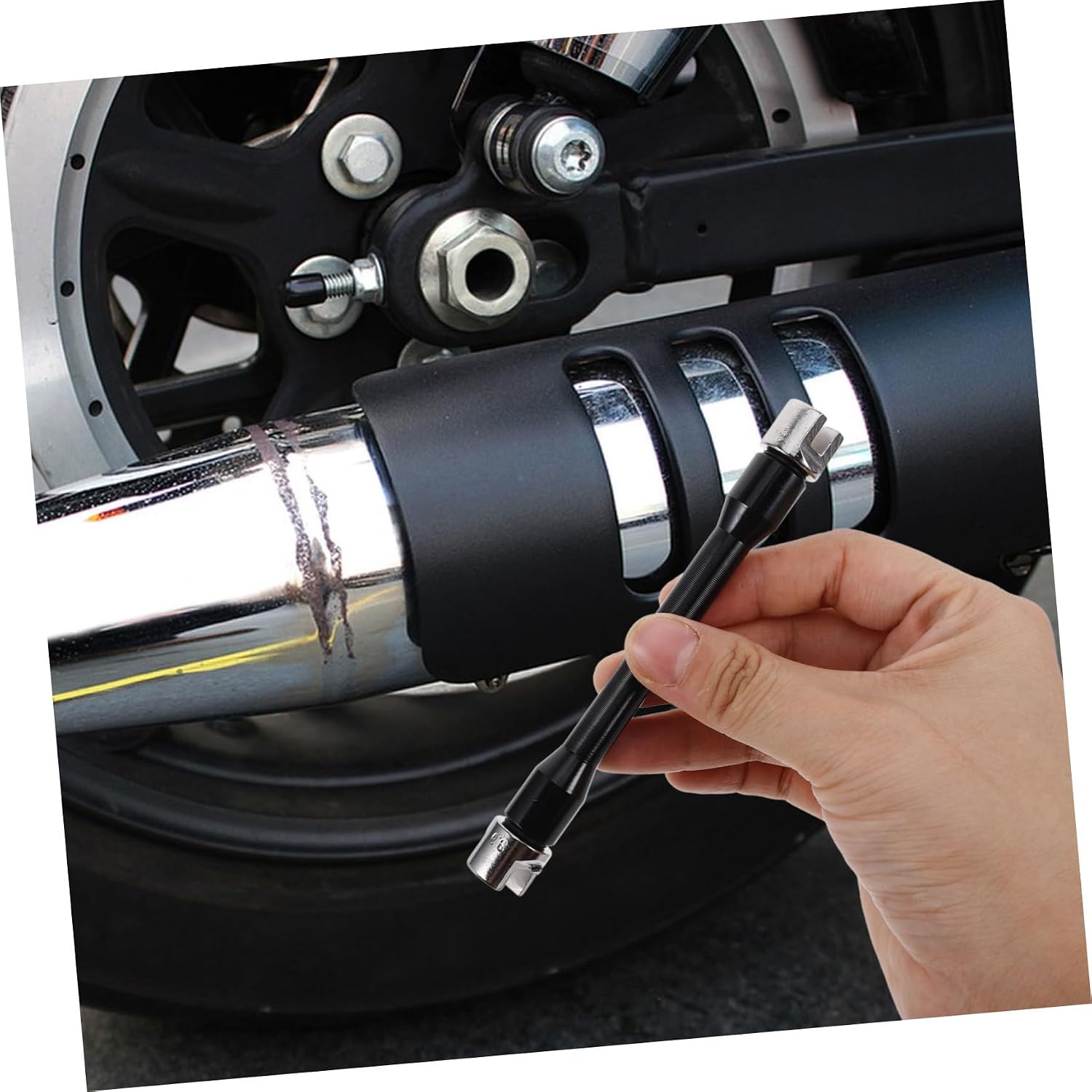 GLEAVI Versatile Motorcycle Wrench Complete Tool for Bike Repair Ergonomic Design for Easy Use