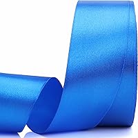 Vista 52 de Cinta blanca de 1-1/2 pulgadas, para envolver regalos, 50 yardas, perfecta para boda, fiesta, corona, costura, accesorios para el cabello