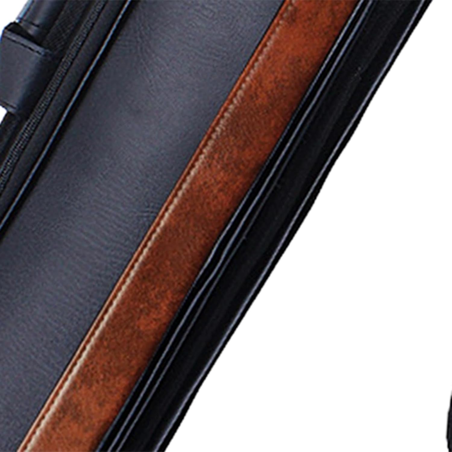 Billiard Pool Cue Case 1/2 Club Bag Men Women Snooker Portable Zipper Billiard Pole Rod Storage Bag Pool Cue Carrying Bag, Dark Brown