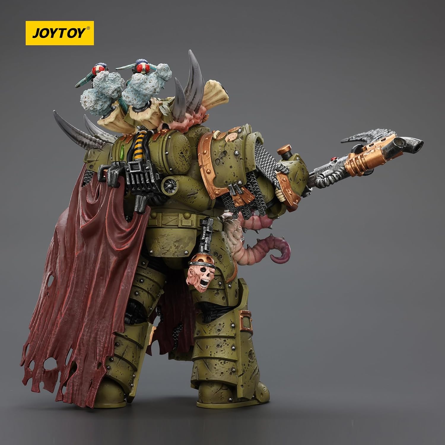 JOYTOY Warhammer 40k Death Guard Deathshroud Terminator 2 with Manreaper and Plaguespurter Gauntlet 1/18 Action Figure