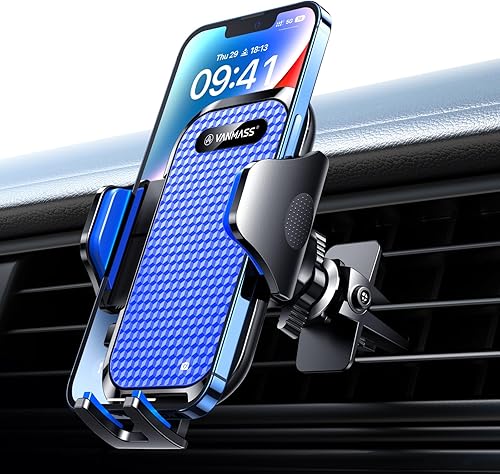 Miniatura 1 de VANMASS Soporte para teléfono de ventilación de automóvil, compatible con iPhone 13 Pro Max 12 11 X Xr Xs 8 7 Plus Mini Se Android Mobile Cell