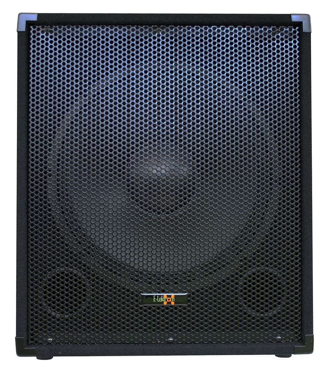 E-Lektron SUB-Q38A PA-Subwoofer Aktiv 15"/38cm Bass Lautsprecher Box mit integrierter Endstufe 600W-Peak