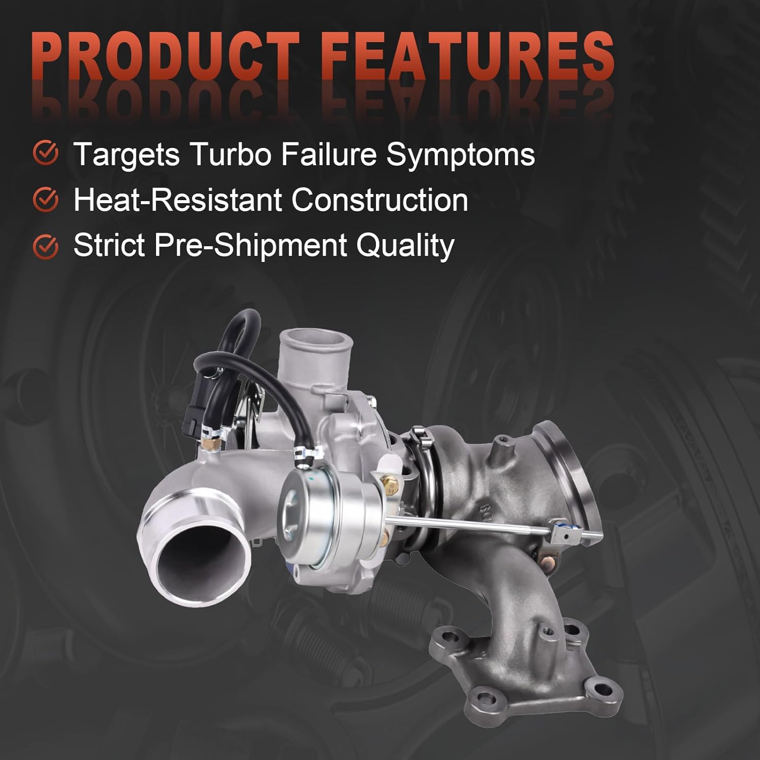 53039700286 K03 Turbo Turbocharger Compatible with 2013-2016 Ford Focus Fusion Taurus Escape Lincoln MKZ MKC 2.0L Replace 53039700272 53039700287 53039700368