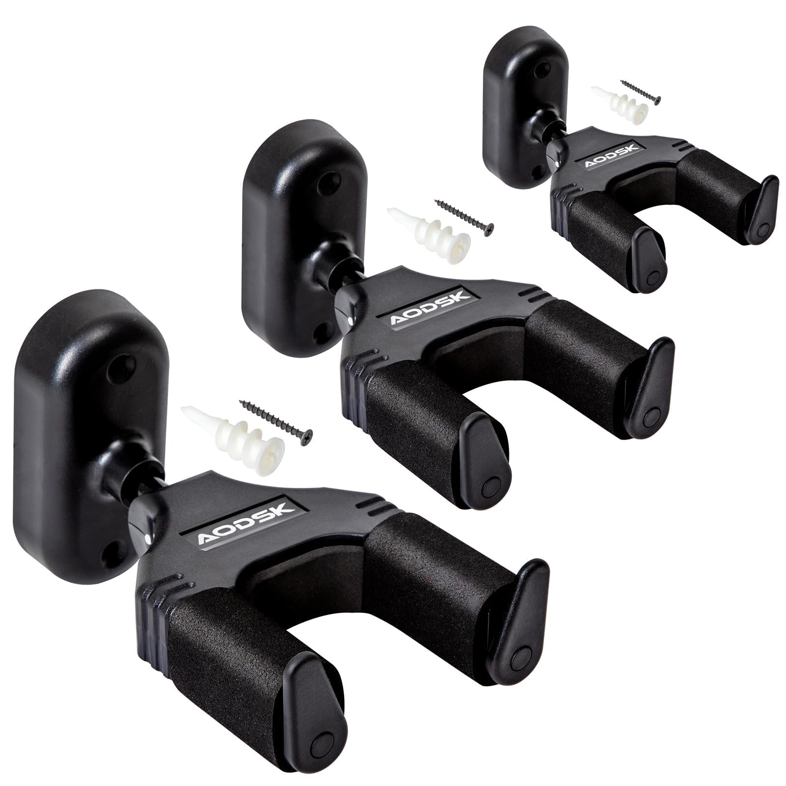 AODSK Soporte de pared para guitarra, paquete de 3