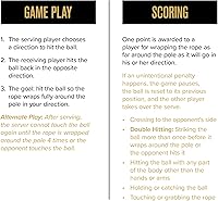 Vista 7 de Juego de Tetherball de Calidad Escolar Baden - Pelota de Tetherball de Toque Suave y Cuerda