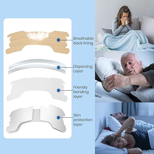 Miniatura 5 de MQUPIN Paquete de 2 tiras nasales mejoradas, sin drogas, seguras, efecto largo, reducción de ronquidos, tiras de ronquidos para alivio de la