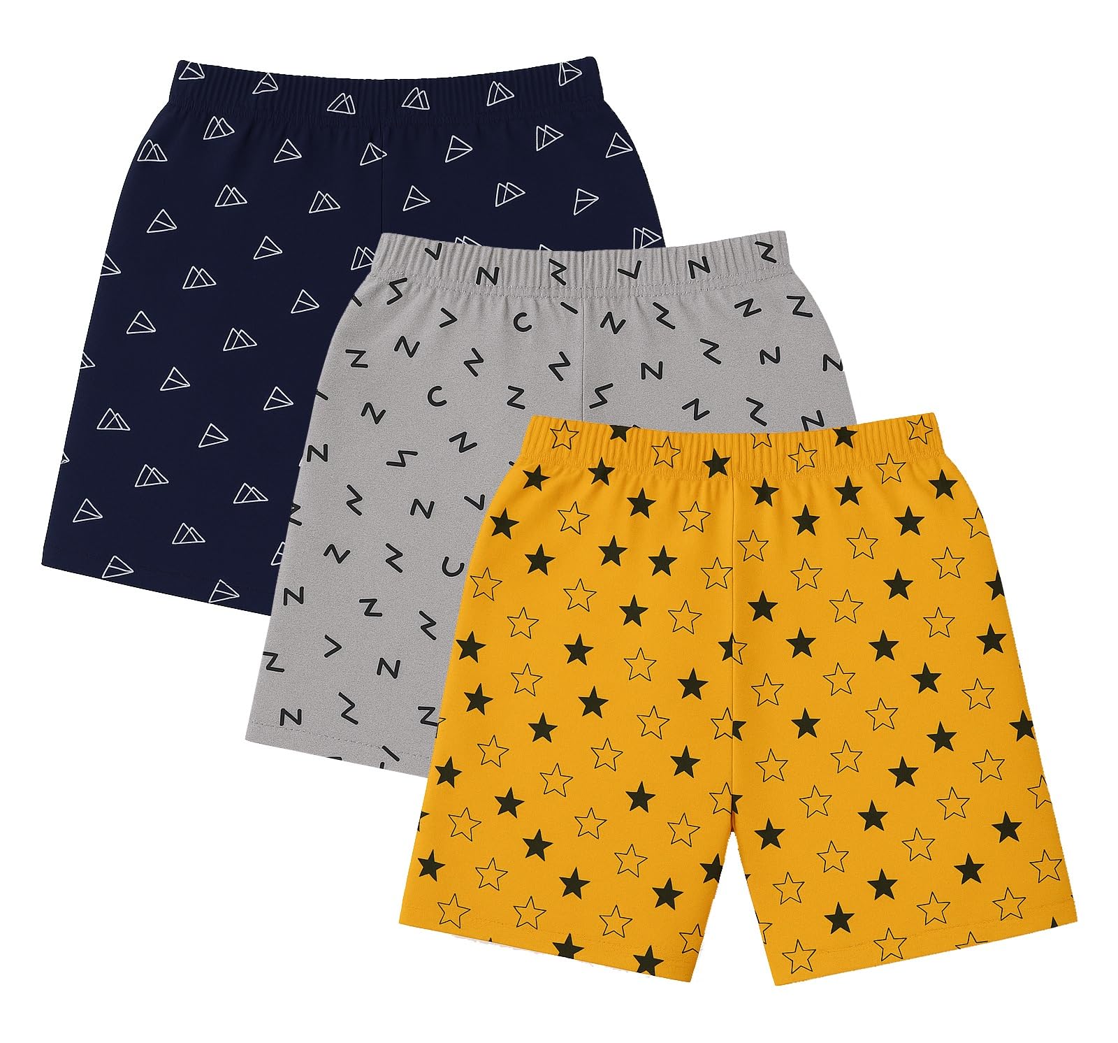 ICEDIVE Boys Cotton Printed Shorts, Pack of 3-image-20