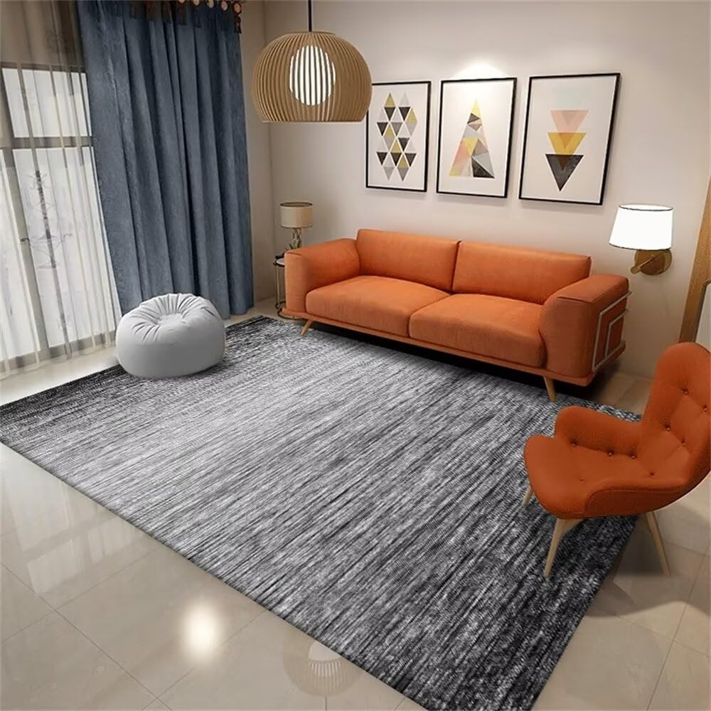 Tapis de chambre fille anti-glisse et moquette salon grise