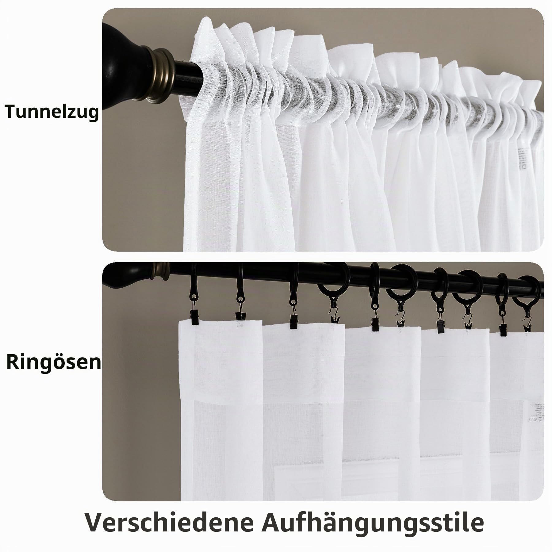 Mystic-Home Sheer Curtains White 84 Inches Long, Window Treatments Rod Pocket Drapes for Living Room, Bedroom, Semi Crinkle Voile Extra Wide Curtains for Yard, Villa, Parlor, 108"x 84", 1Pc