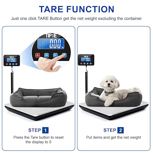 Miniatura 5 de Báscula postal de envío digital de 660 libras1 oz de precisión. Escala de franqueo de alta resistencia de acero inoxidable de capacidad extra grande