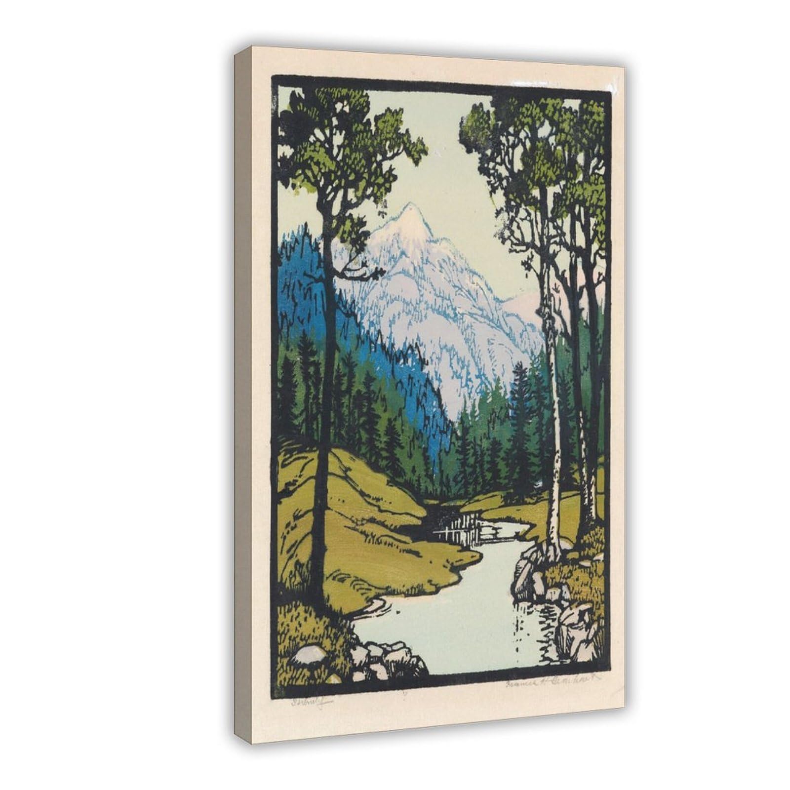 Impression sur toile Serenity pour apaiser un espace de travail stressant 30cm - 8