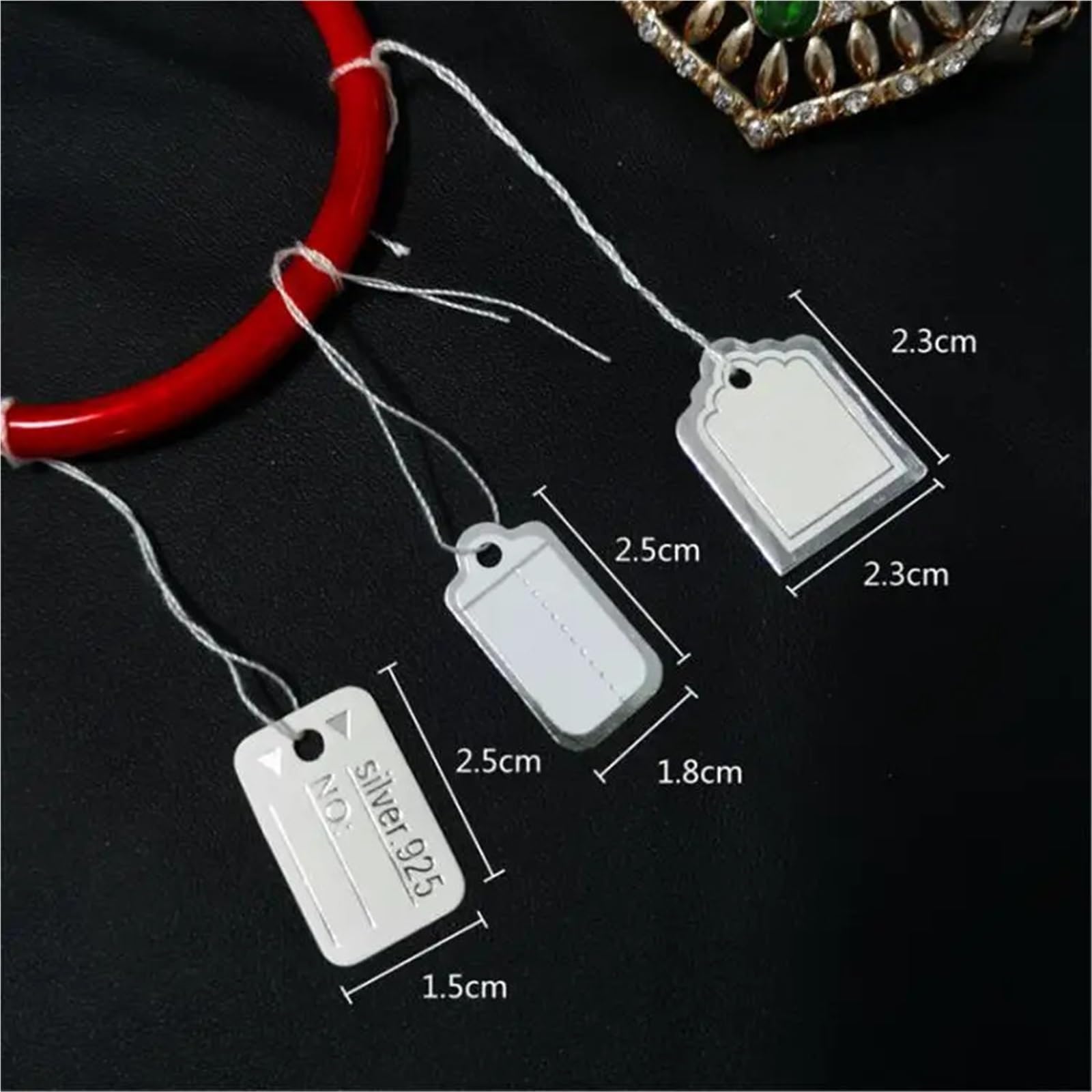 Etichette per gioielli per i prezzi 800Pcs Etichette vuote per gioielli etichette regalo vendita accessori scrivibili