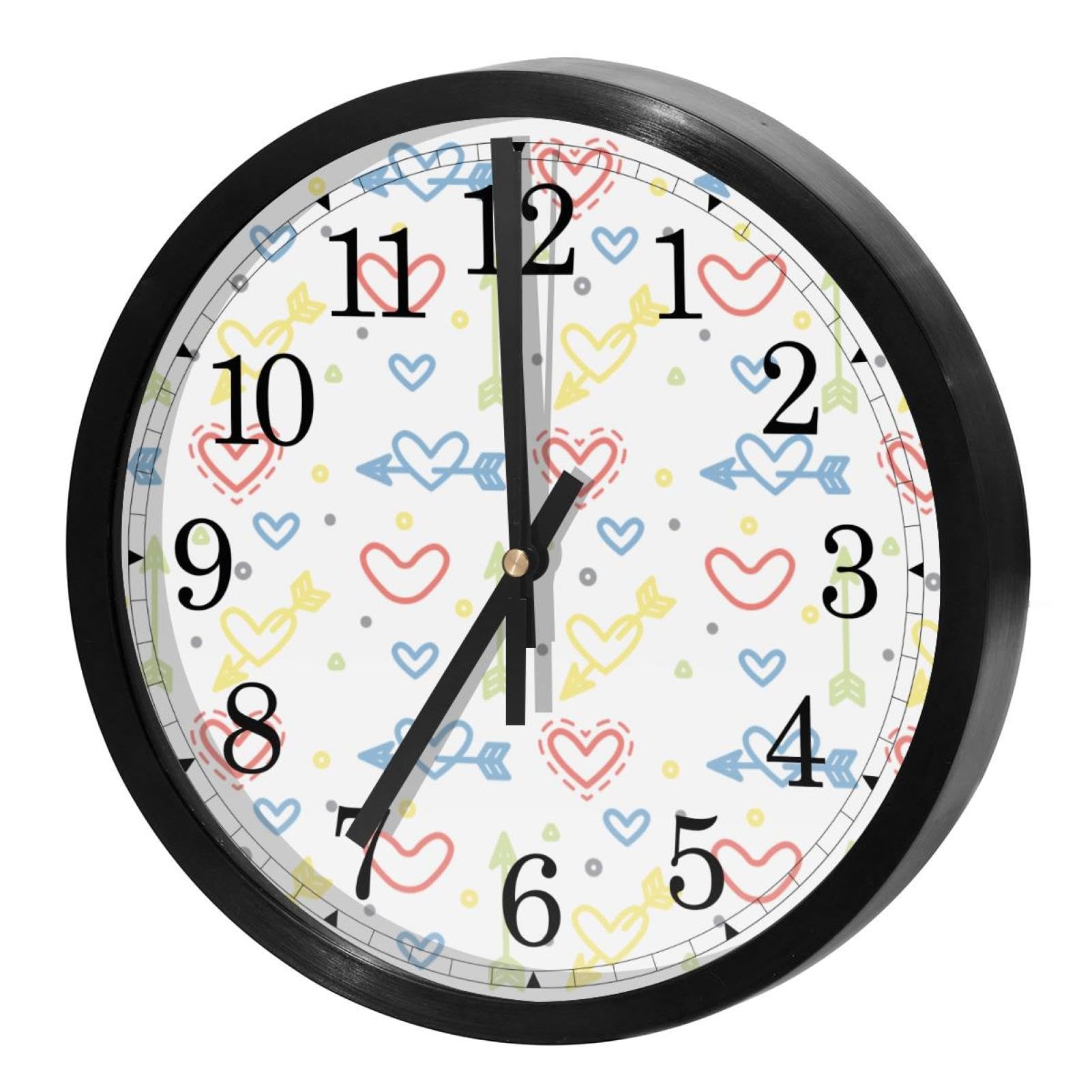 Horloge murale ronde sans tic-tac pour créer un salon zen et design