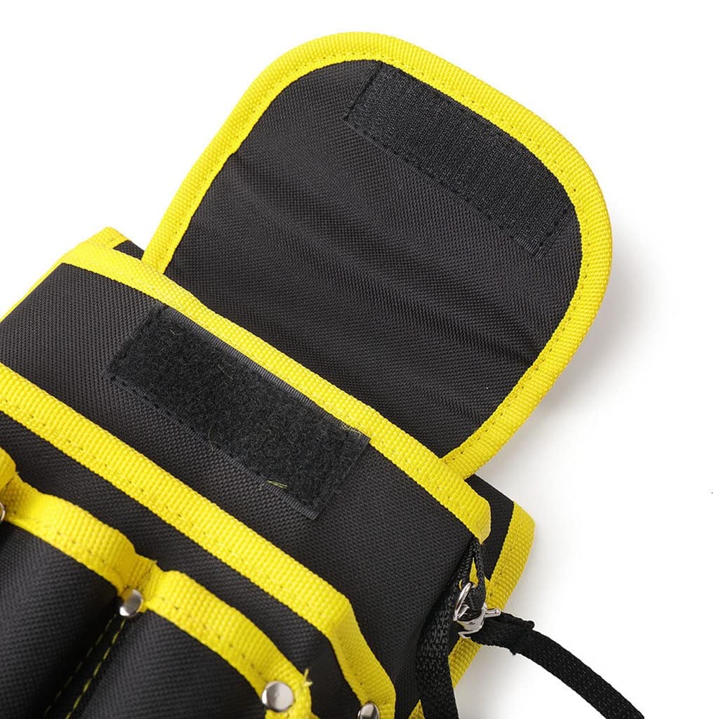 Elektryk Torba na narzędzia Praca Pas biodrowy DIY Nylon Płótno do przechowywania Pokrowiec Organizer (Jasnoszary Talla ?nica)