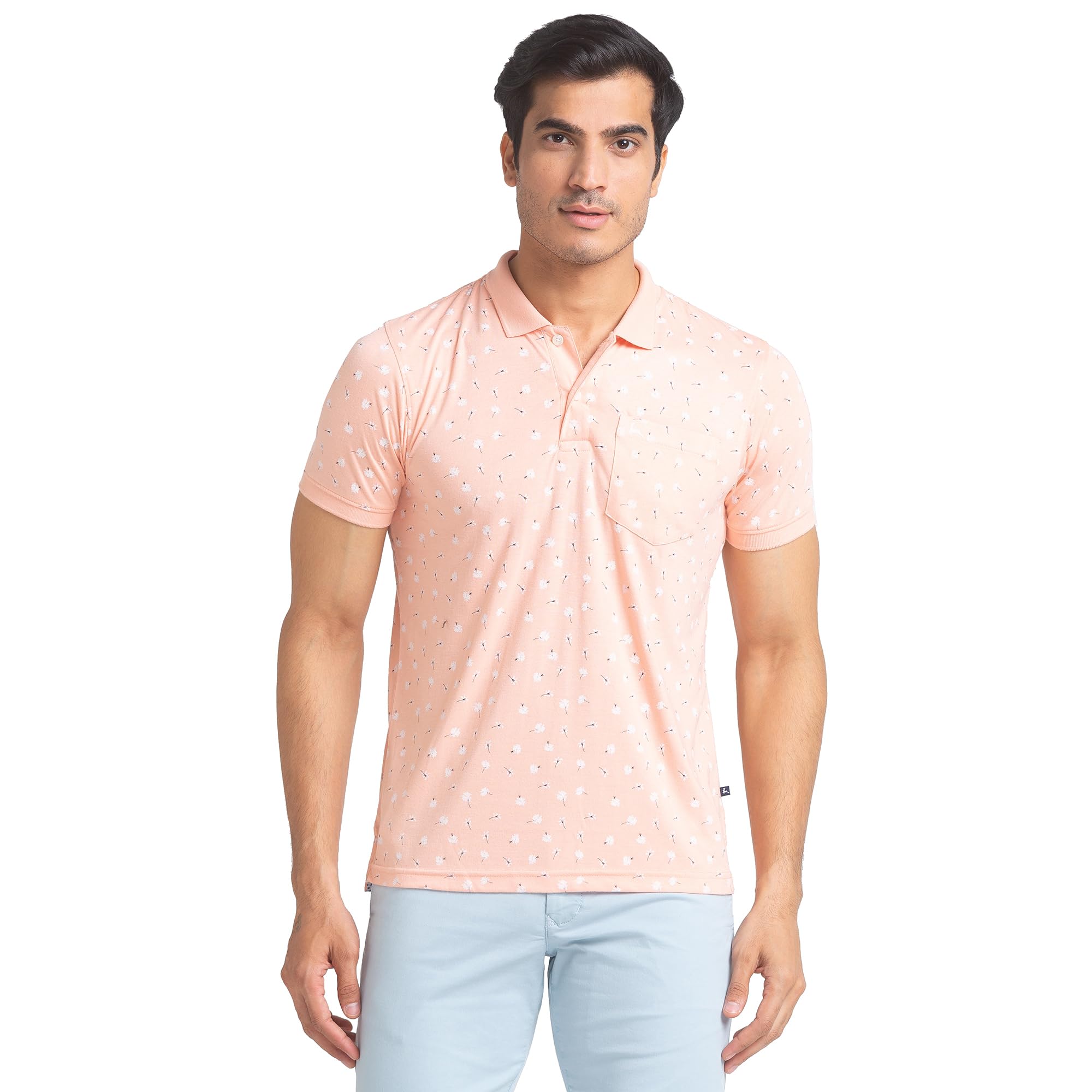 parx Regular Fit Medium Blue T-Shirt for Men-picture-10