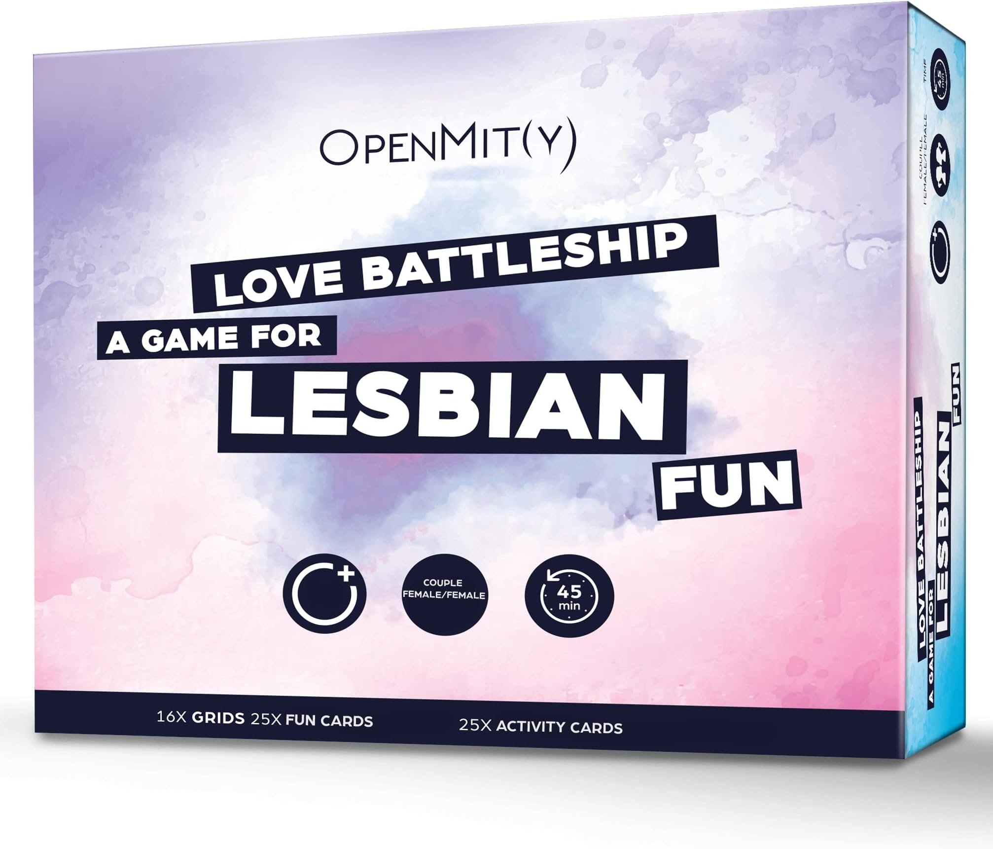 OpenMity Love Battleship – Fun & Playful Game for Lesbian Couples – Cute Game for Date Night Ideas