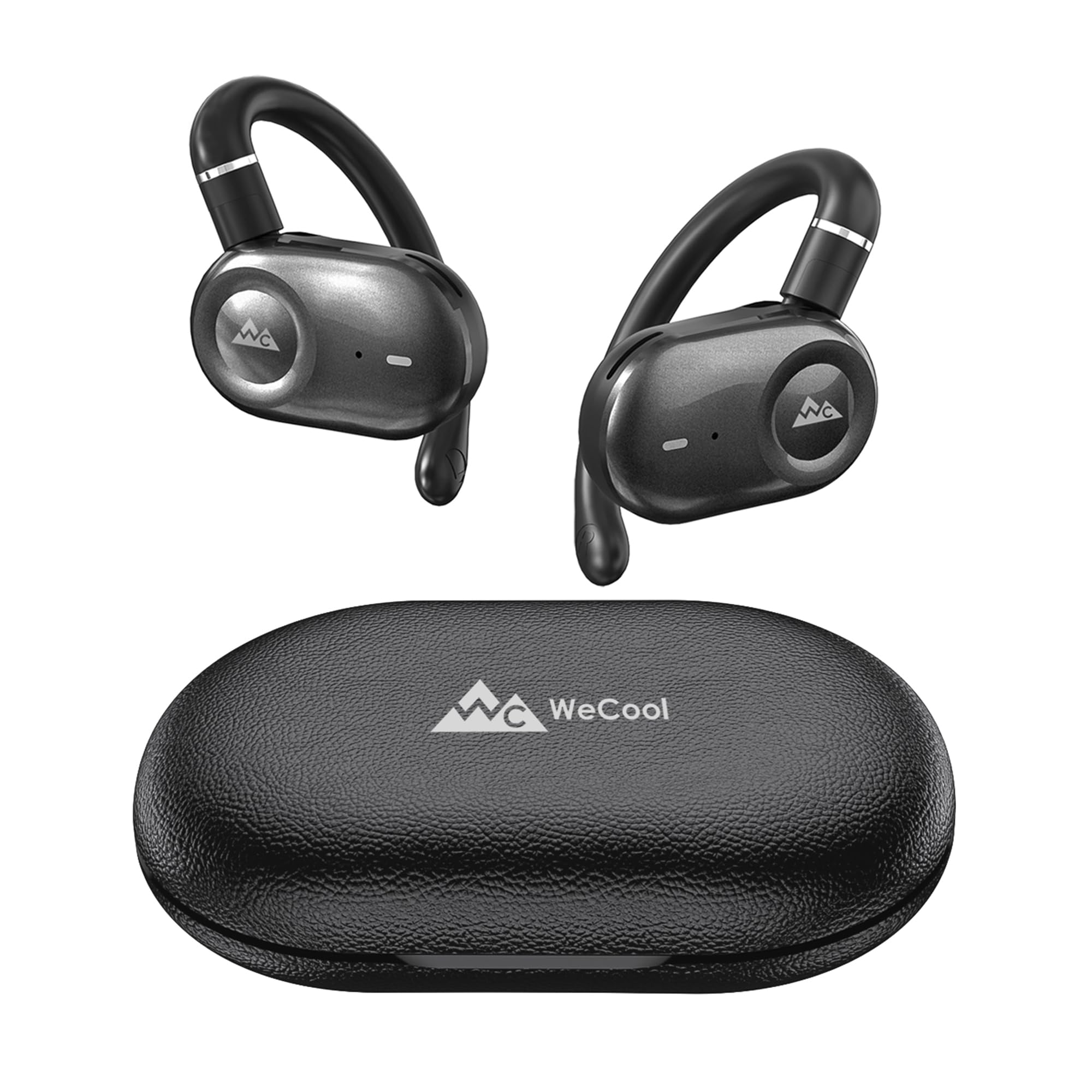 WeCool Moonwalk M3 Pro Open Ear Earbuds Wireless with Multi-Angle Adjustment, Bluetooth 5.4 Ows Earphones with Call Noise Reduction, Ear Safe Headphones with Mic, 60Hrs Playback, IP55 Waterproof
