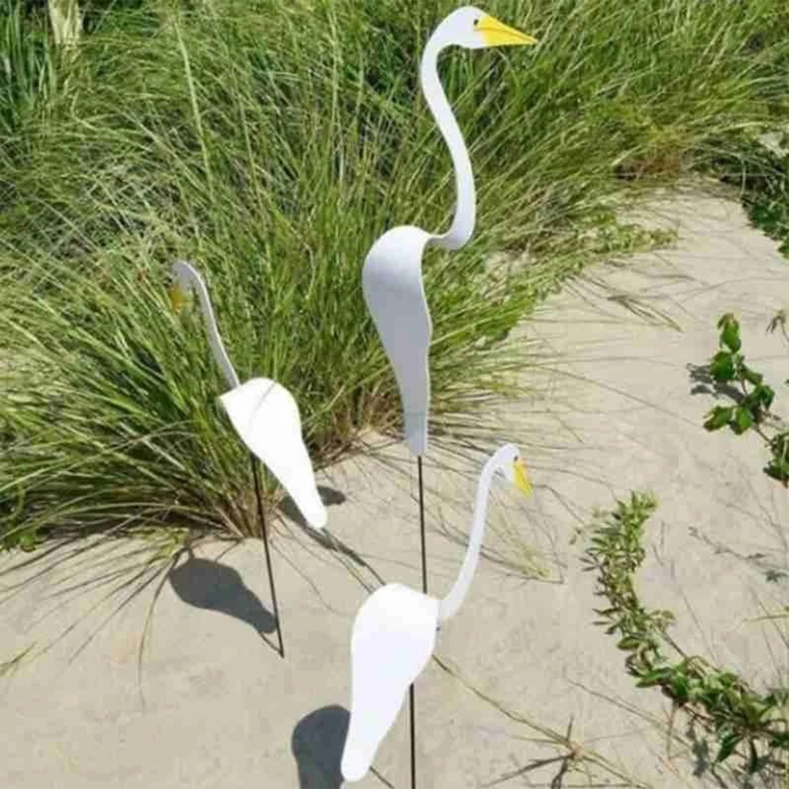 Décoration De Jardin Métal 'Flamants Dansants' - Ornement Coloré Qui Tourne Avec Le Vent