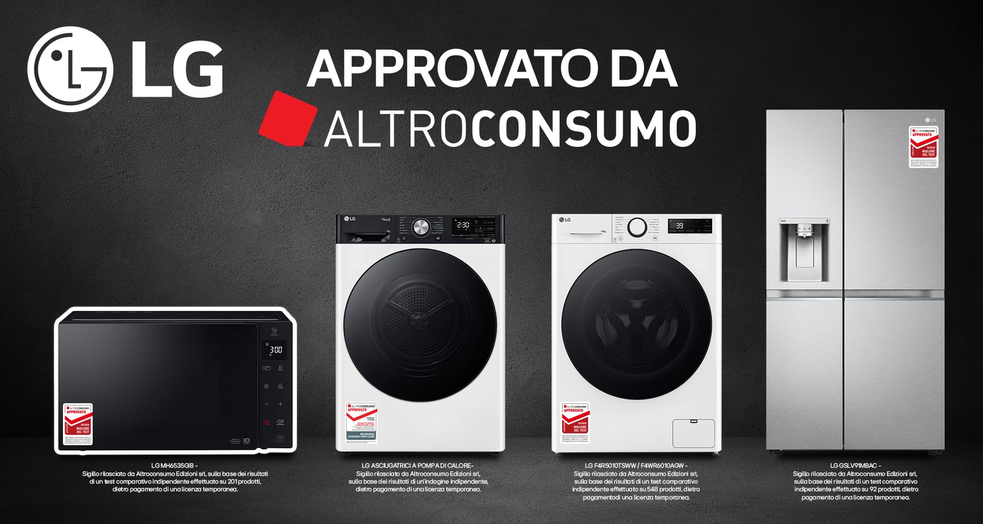 LG RH90V9AVBN - Asciugatrice con pompa di calore, 9 Kg, Inverter, Wi-Fi, Classe energetica A+++