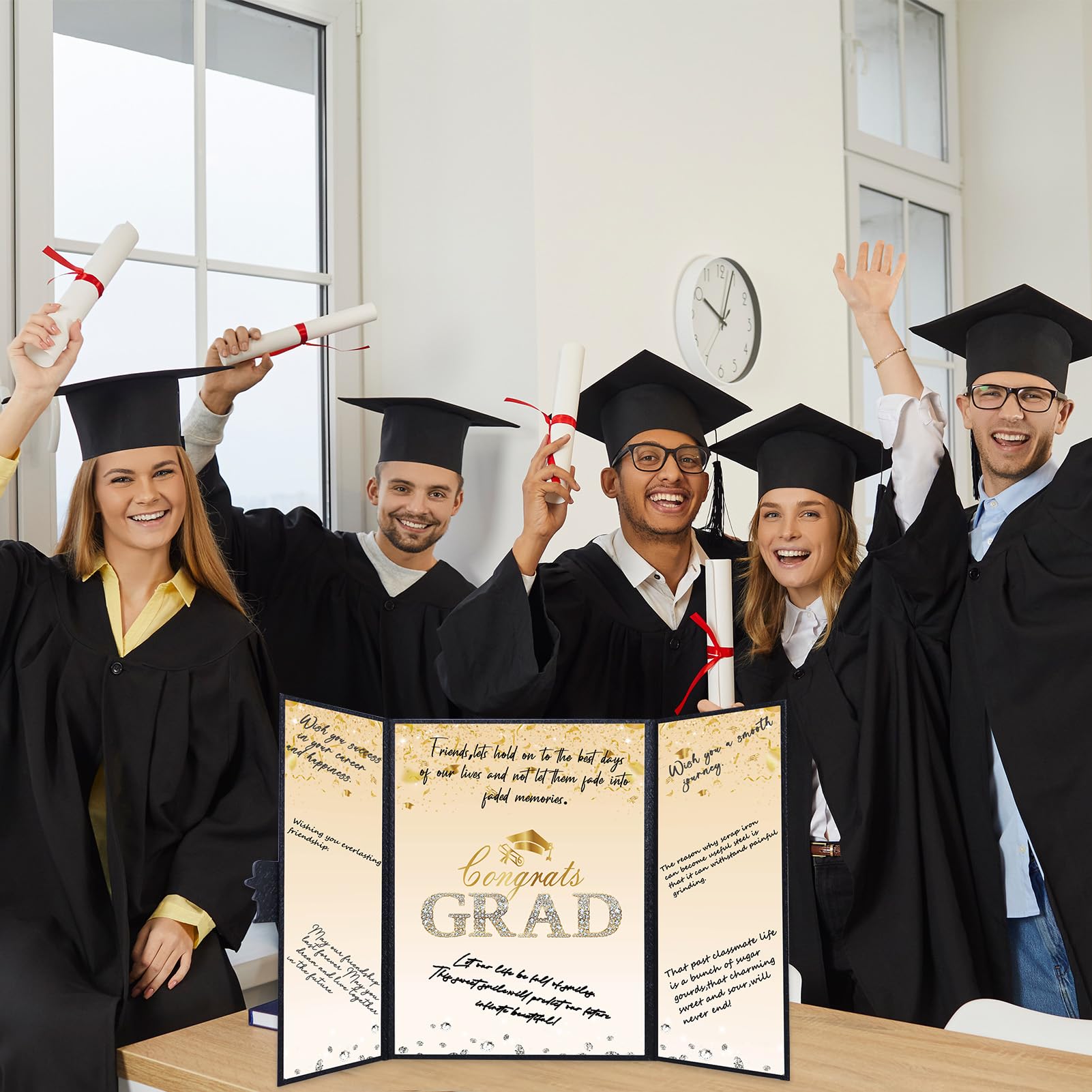 Snapklik.com : Black And Gold Graduation Decorations Class Of 2025 ...