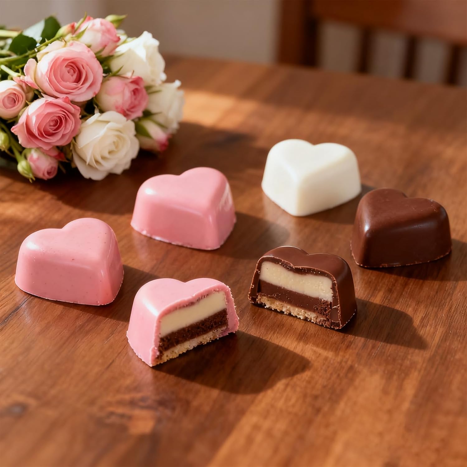 2 Inch Silicone Heart Chocolate Molds,12-Cavity Heart Silicone Molds Hearts Shape Muffin Cake Pan Valentines Day Chocolate Molds for Baking,Candy, Cake, Soap - Image 7