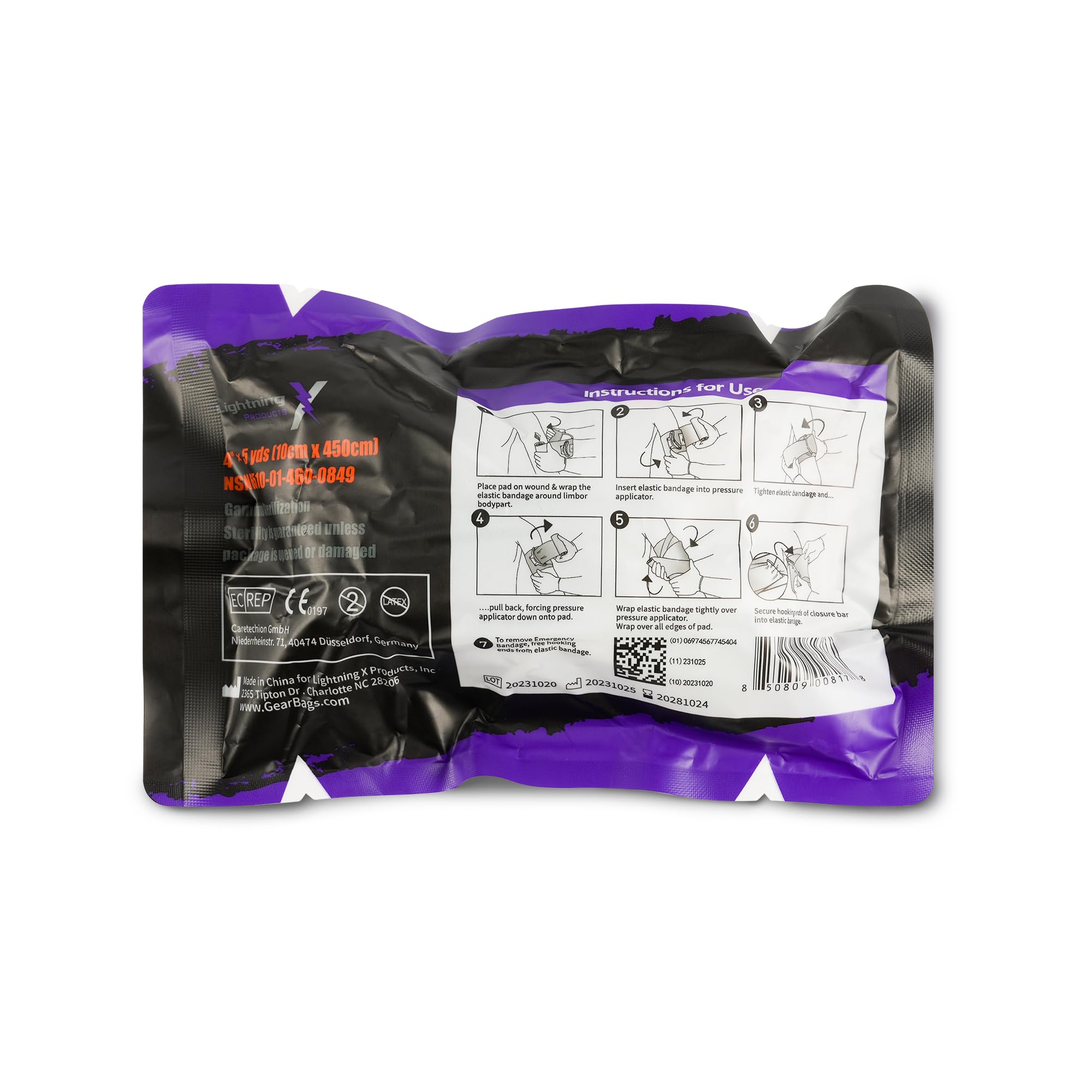 Lightning X Israeli Hermorhage Control Emergency Pressure Bandage 4