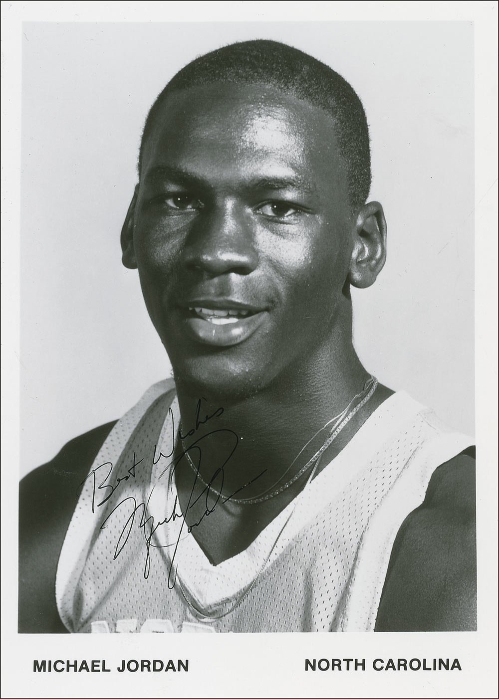 11X8 MICHAEL JORDAN SIGNED AUTOGRAPH REPRINT APPROX SIZE INCHES