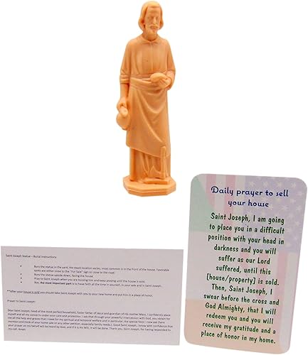 Miniatura 5 de Westmon Works Estatua de San José para Vender Casas Edición Irlandesa con Tarjeta de Instrucción y Oración de la Casa