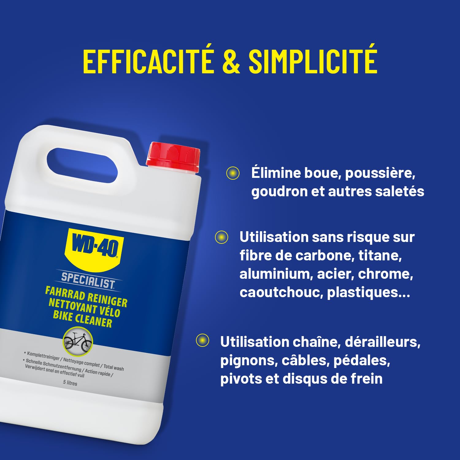 WD-40 SPECIALIST Nettoyant Vélo Bidon 5L