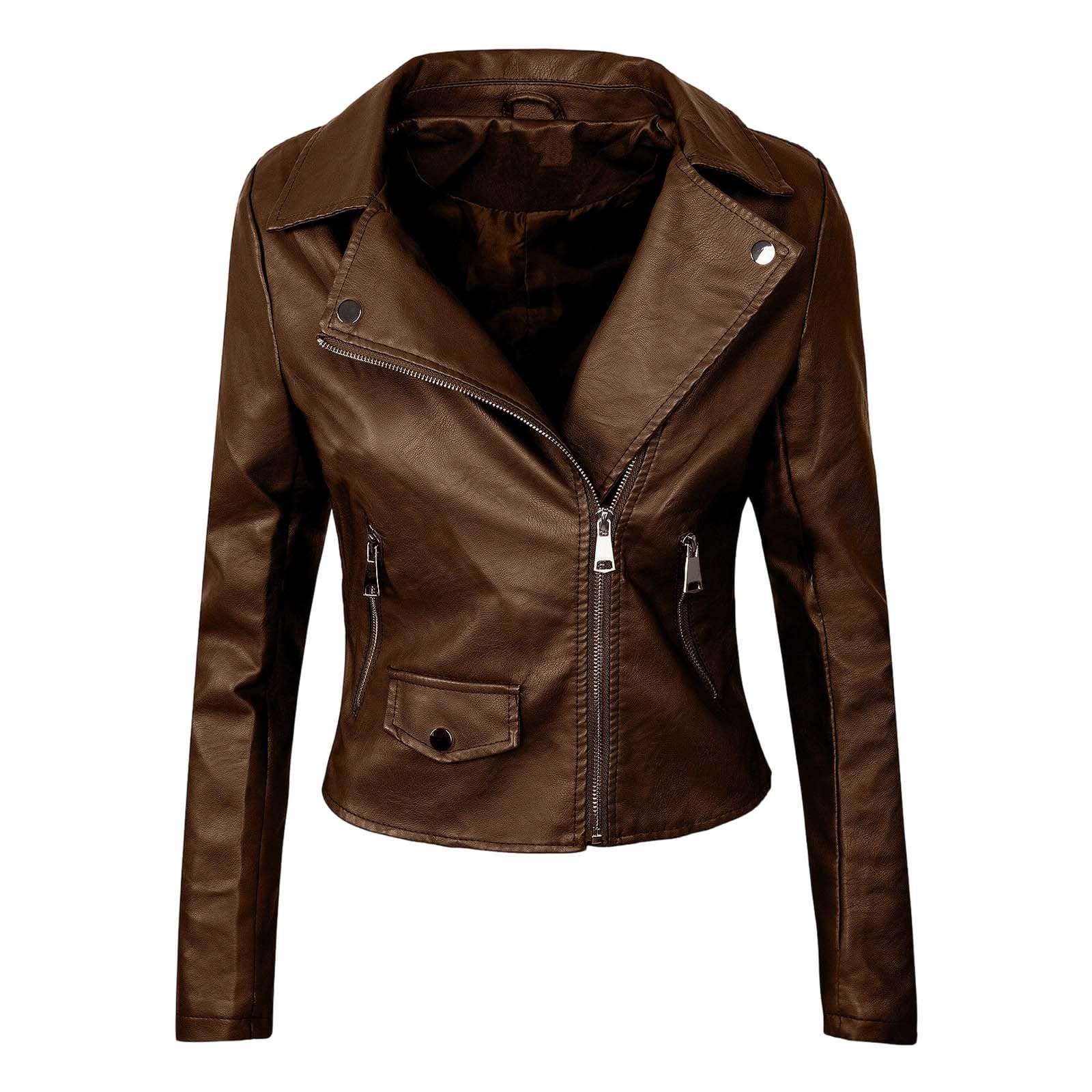 Veste Femme Perfecto Blouson Souple Trendy Racer Cuir Camionneur Recadrée Outdoor Motocross Extensible