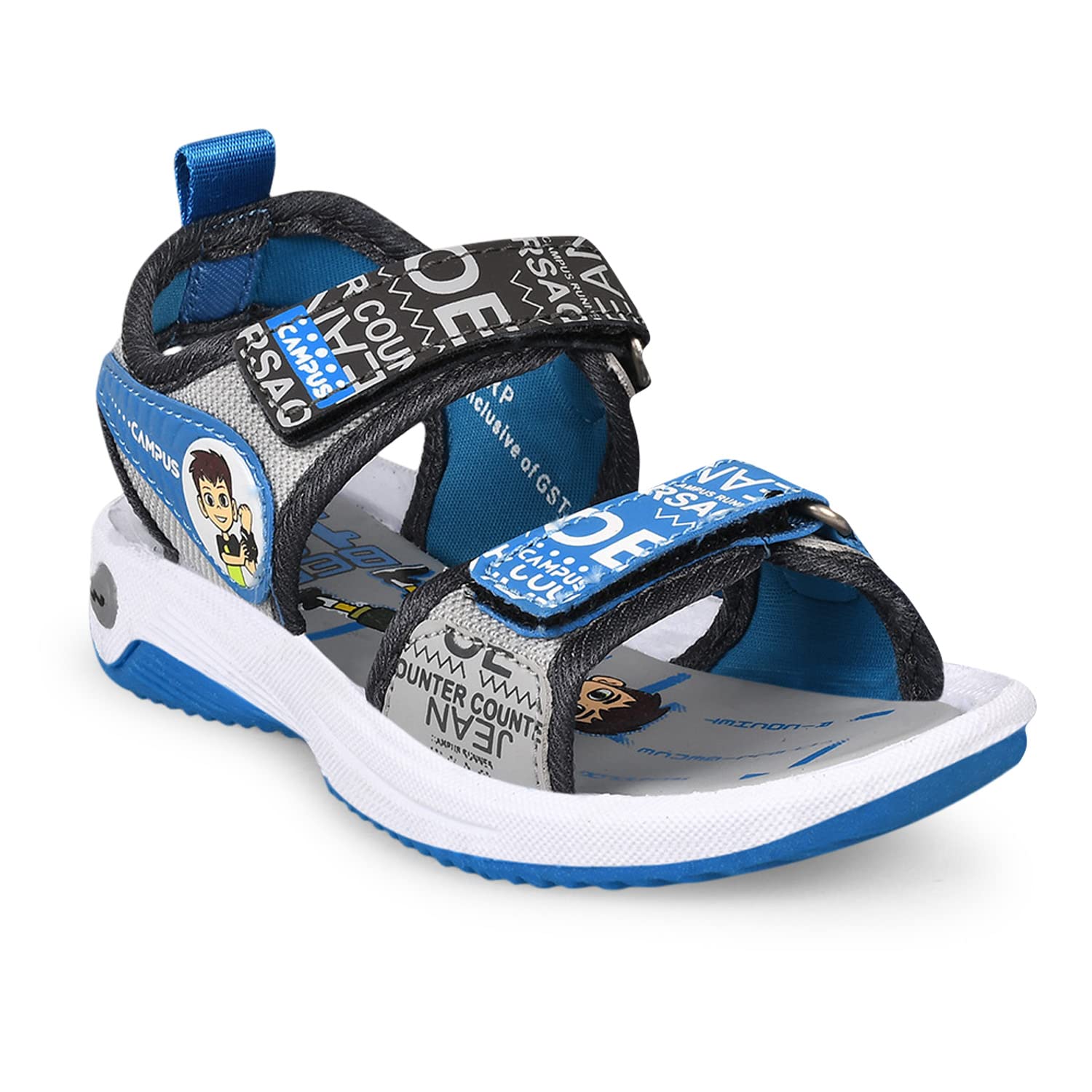 Campus Kids SL-524 L.Gry/D.Gry Outdoor Sandals - 1UK/India SL-524 (B0BNDYK8SP) Amazon Price History, Amazon Price Tracker