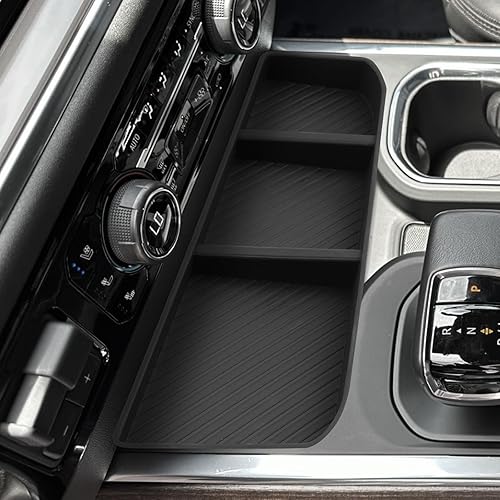 Miniatura 8 de Bandeja organizadora de consola Chevy Silverado 2500HD 3500HD 3500HD para modelos actualizados 2024-2025 (LT, LTZ, High Country, ZR2) consola